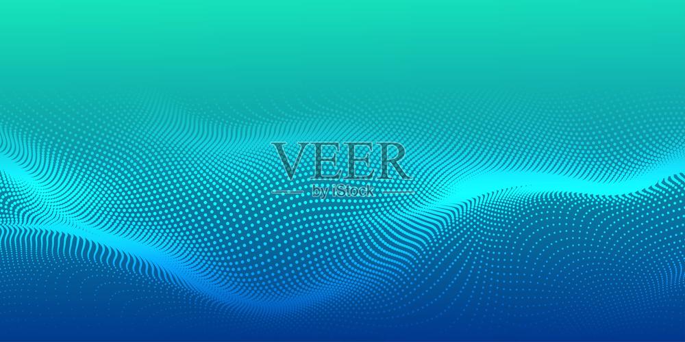 数字技术未来互联网网络连接蓝绿色背景,抽象云网络信息通信,人工智能